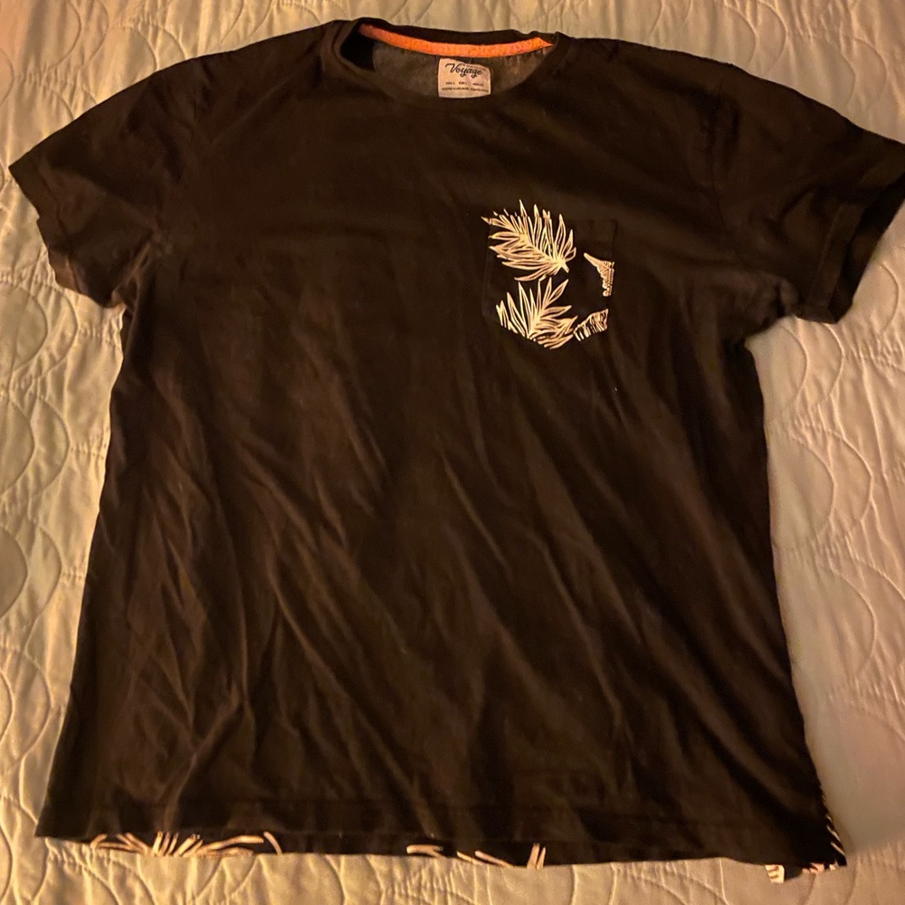 Tropical Black Graphic Tee